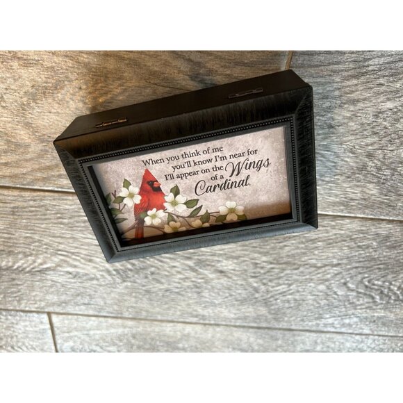 Carson Home Accents Wings of a Cardinal Music Box Memorial Amazing Grace NWT - Picture 7 of 7